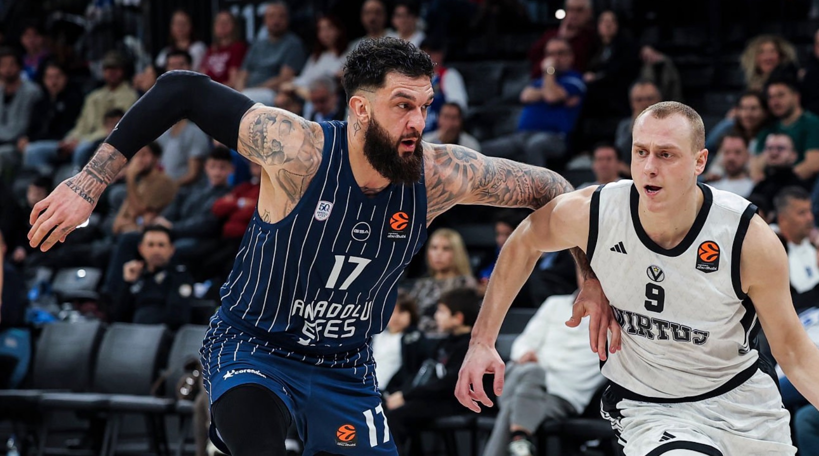 La Virtus affonda malamente in Turchia: l’Efes domina e dilaga