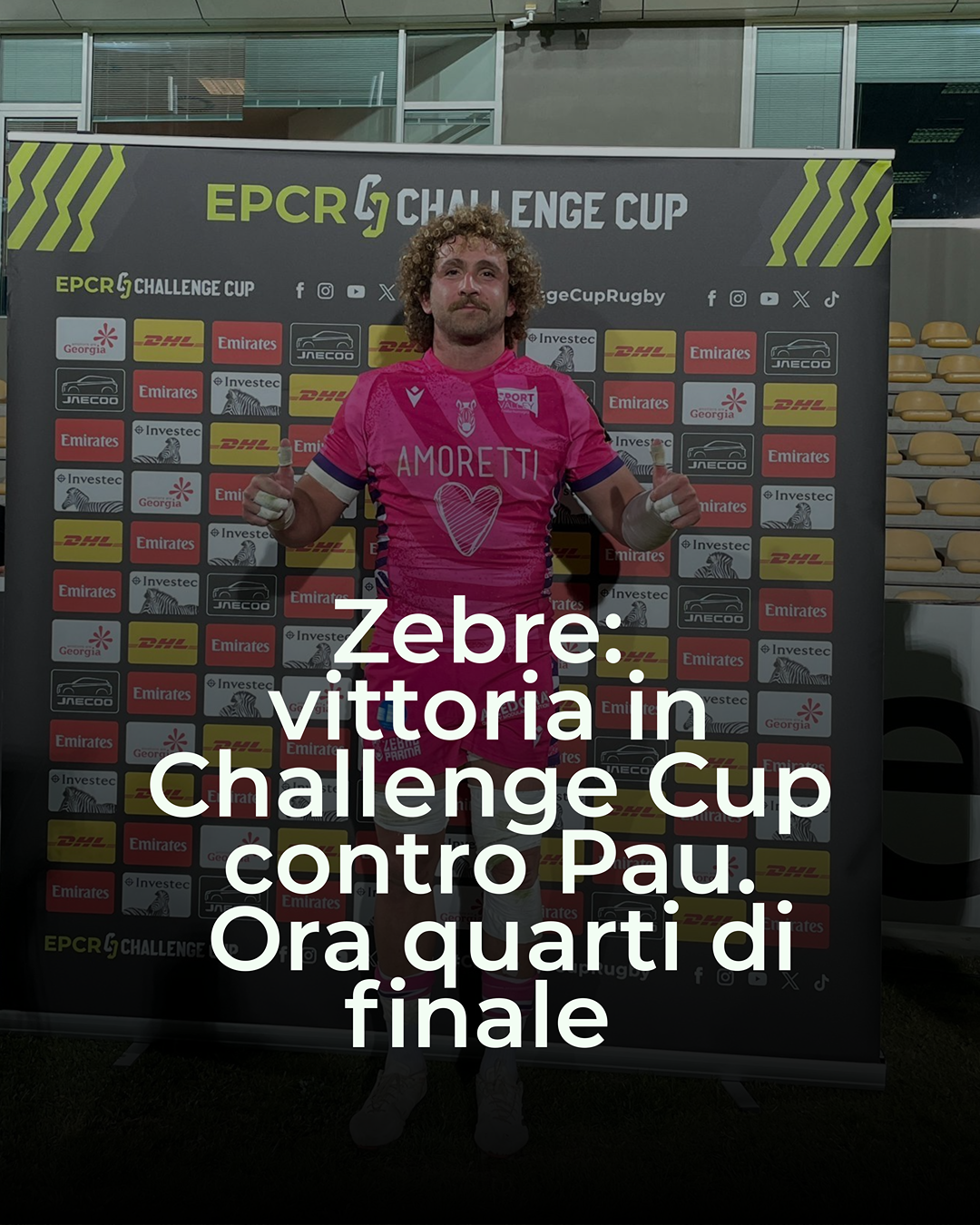 Zebre: vittoria in Challenge contro Pau. E’ storia: ora quarti di finale